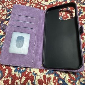 Wallet phone case for IPhone 14 Pro Max. In great condition, never used.